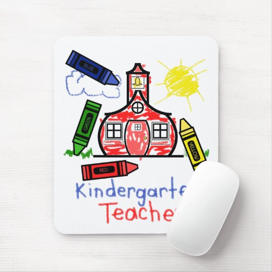 Kindergärtnerin Mousepad - Schule u. Zeichenstifte (Mit Mouse)