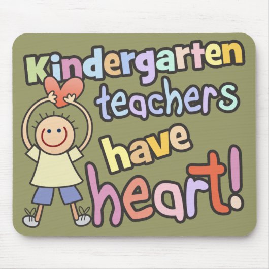 Kindergärtnerinnen haben Herz Mousepad (Vorne)