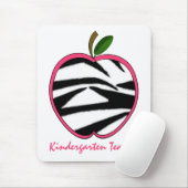 Kindergärtnerinzebra-Druck Apple Mousepad (Mit Mouse)
