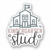 Kindergaten-Studie Aufkleber (Vorderseite)