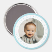 Kindergeburt des Fotos Magnet (Vorderseite/Rückseite)