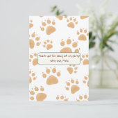 Kindergeburt im Dschungelstil Dankeskarte (Stehend Vorderseite)