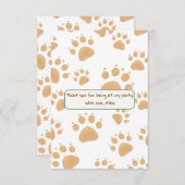 Kindergeburt im Dschungelstil Dankeskarte (Vorne/Hinten)