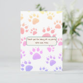 Kindergeburt im Dschungelstil Dankeskarte (Stehend Vorderseite)