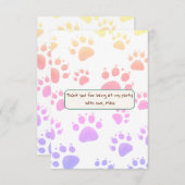 Kindergeburt im Dschungelstil Dankeskarte (Vorne/Hinten)