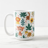 Kindergeburt im Dschungelstil Kaffeetasse (Links)