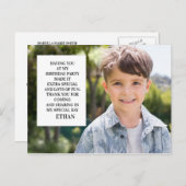 Kindergeburtenpartyfotografie Danke Postkarte (Vorne/Hinten)