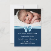 Kindergeburtsankündigung ı Foto-Karte Ankündigung (Vorderseite)