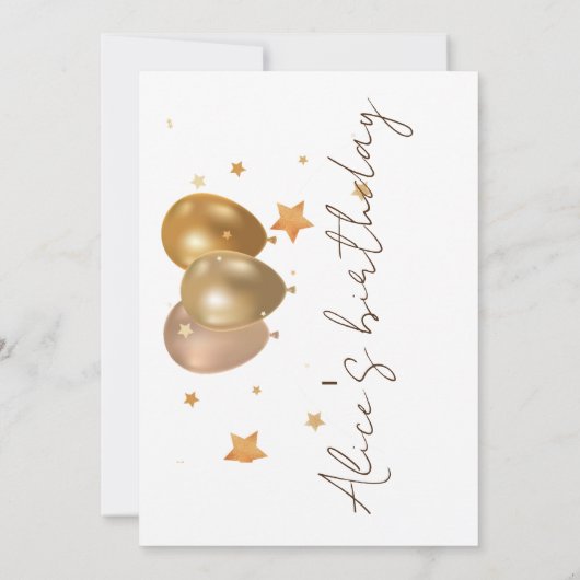 Kindergeburtsfeier mit Foto einladen Einladung (Rückseite)