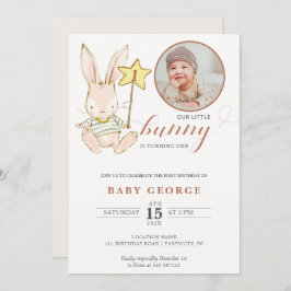 Kindergeburtsgeburtstag Foto Einladung