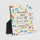 Kindergeburtsstatistik für Autos Fotoplatte (Vorderseite)