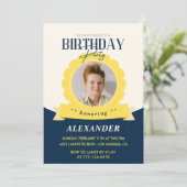 Kindergeburtstag 12. Geburtstagsfeier Einladung Mo (Stehend Vorderseite)