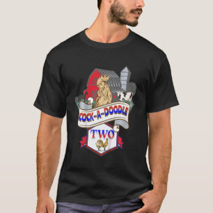 Kindergeburtstag 2 Jahre alte Tiere Themen Landwir T-Shirt