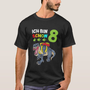 Kindergeburtstag 8 Jahre Jungen Dinosaurier Dino R T-Shirt