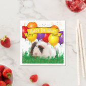 Kindergeburtstag Adorable Guinea Party Schweinebrü Serviette (Beispiel)