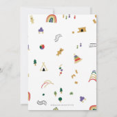 Kindergeburtstag aus Holz Einladung (Rückseite)