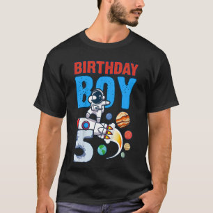 Kindergeburtstag Boy 5 Jahre alt Weltraumraketenar T-Shirt