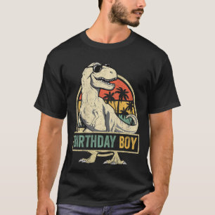 Kindergeburtstag Boy Dino Rex Dinosaurier Boys Mat T-Shirt