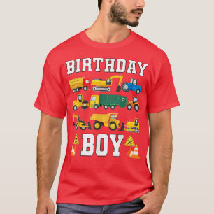 Kindergeburtstag Boy Funny Construction Geburtstag T-Shirt