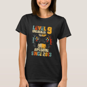 Kindergeburtstag Boy Level 9 Unverriegelter Phanta T-Shirt