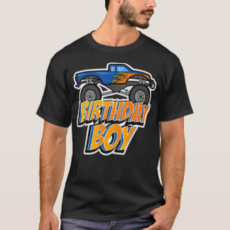 Kindergeburtstag Boy Monster Truck Crushing namast T-Shirt