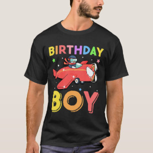 Kindergeburtstag Boy Pilot Pinguin Flugzeug Geburt T-Shirt