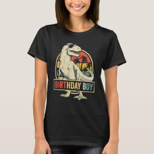 Kindergeburtstag Boys Dino Rex Dinosaurier Boys Ma T-Shirt