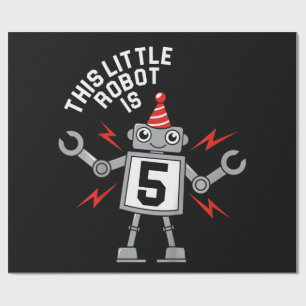 Kindergeburtstag Boys Robot Robotics Kostümgesche Geschenkpapier