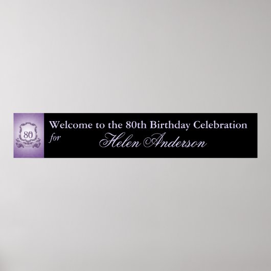 Kindergeburtstag Custom Banner Poster 60x11 (Vorne)