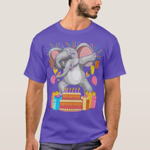 Kindergeburtstag Dabbing Elefant T-Shirt