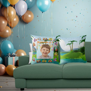 Kindergeburtstag Decke Kissen Kissen in Baby Dinos