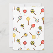 Kindergeburtstag der Aquarellbildung jedes Alter Einladung (Rückseite)