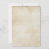 Kindergeburtstag der mittelalterlichen Renaissance Einladung (Rückseite)