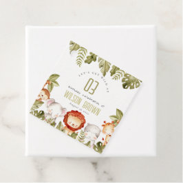 Kindergeburtstag der niedlichen wild lebenden trop geschenkanhänger