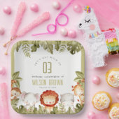 Kindergeburtstag der niedlichen wild lebenden trop pappteller (Party)