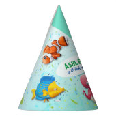 Kindergeburtstag der tropischen Fische Partyhütchen (Links)