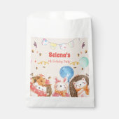 Kindergeburtstag der Waldtiere in Aquarellen Geschenktütchen (Vorderseite)
