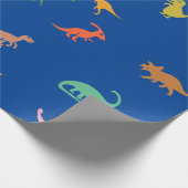 Kindergeburtstag Dino Gastgeschenk Geschenkpapier (Ecke)