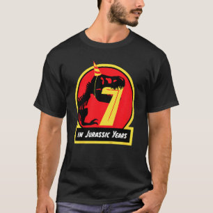 Kindergeburtstag Dinosaur 7 Jahre Jurassic Rex T-Shirt
