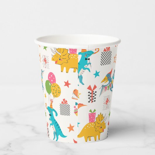 Kindergeburtstag Dinosaur Party Pappbecher (Rechts)