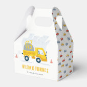 Kindergeburtstag eines Zugfahrzeugs Geschenkschachtel (Rückseite)