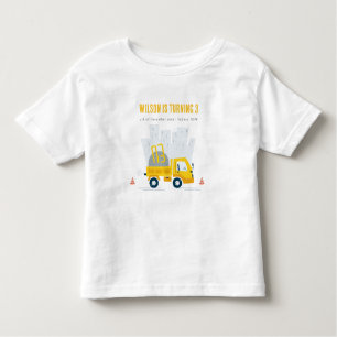Kindergeburtstag eines Zugfahrzeugs Kleinkind T-shirt