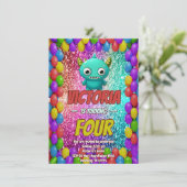 Kindergeburtstag Einladung (Stehend Vorderseite)