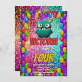 Kindergeburtstag Einladung (Vorne/Hinten)