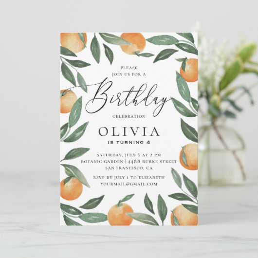 Kindergeburtstag Einladung (Stehend Vorderseite)