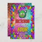 Kindergeburtstag Einladung (Vorne/Hinten)