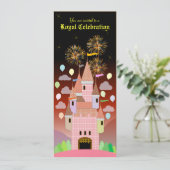 Kindergeburtstag-Einladung 029: Schloss IIB Einladung (Stehend Vorderseite)