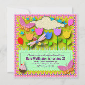 Kindergeburtstag Einladung 057: Mein Hinterhof (Vorderseite)