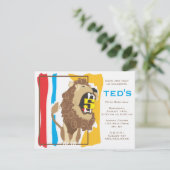 Kindergeburtstag-Einladung - Lion Einladung (Stehend Vorderseite)