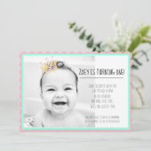 Kindergeburtstag Einladungs-Mädchen-Brauch Einladung (Stehend Vorderseite)